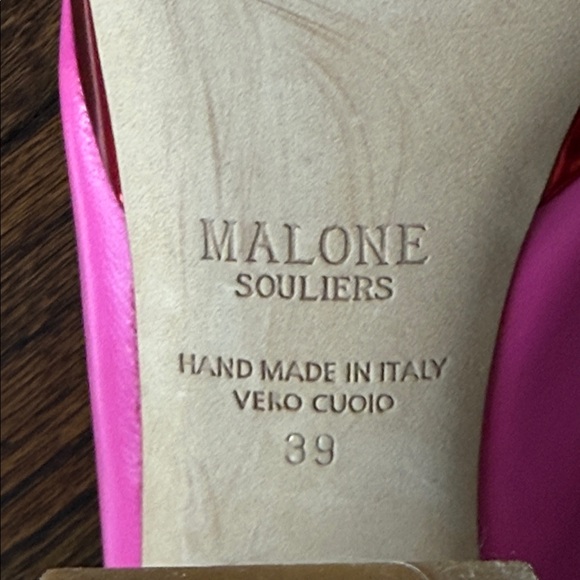 Malone Souliers Pink and Red Platform Heels - Picture 10 of 15